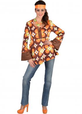 Tuniek 60's Retro Circles voor dames