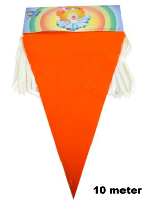 Vlaggenlijn puntvlaggetjes oranje