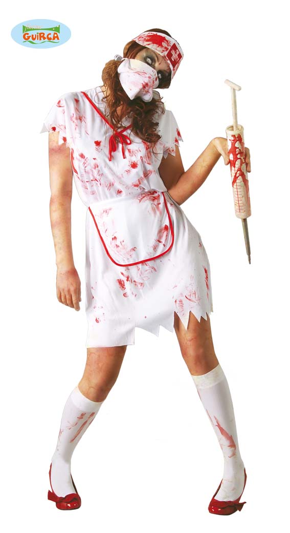 Halloween Verkleed Outfit Zombie Nurse