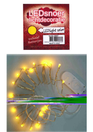 Ledverlichting 20 lampjes geel