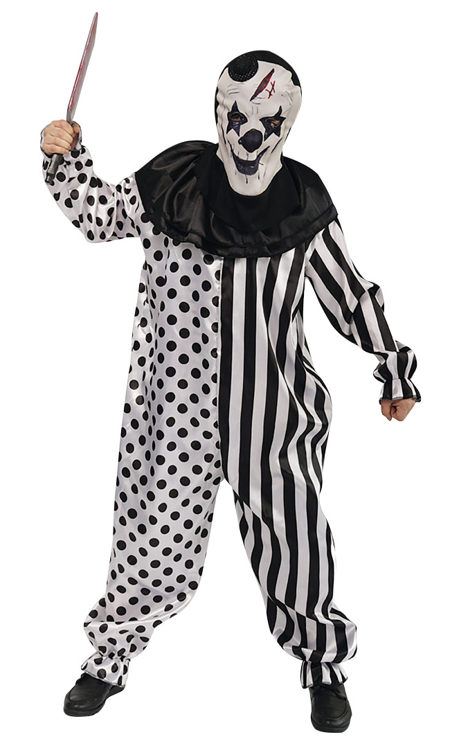 Halloween Killer Clown Jumpsuit Tiener 14-16 jaar