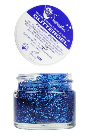 Gel Superstar glitterblauw