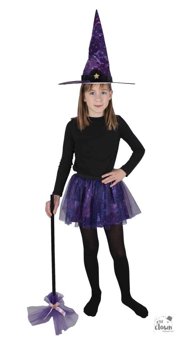Halloween Verkleedset Heks voor meisjes 3-delig