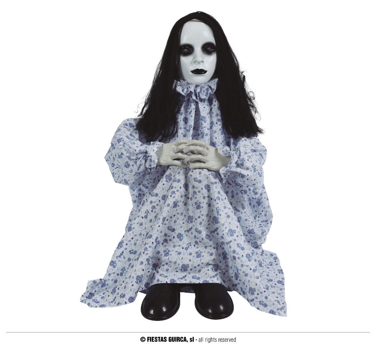 Halloween Decoratie Zittend Horror Kind met Sensor