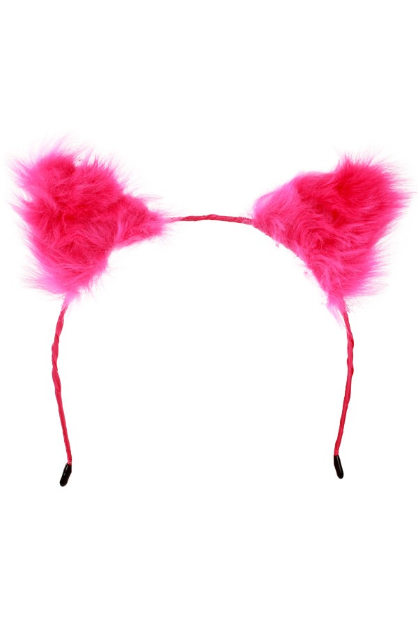 Diadeem Fel Roze Kattenoren