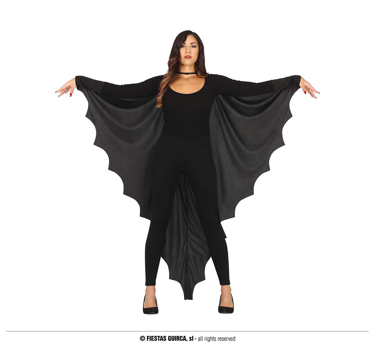 Halloween Verkleed Cape Vleermuis One Size