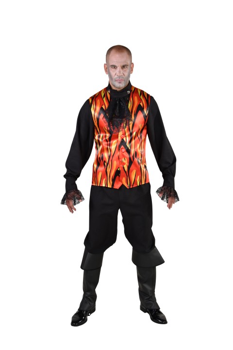 Halloween Vest Vlammen Duivel