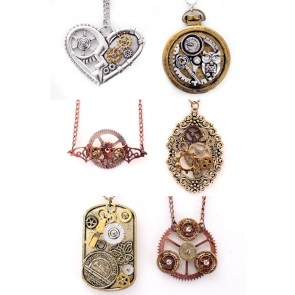 Ketting Steampunk met tandwieltjes