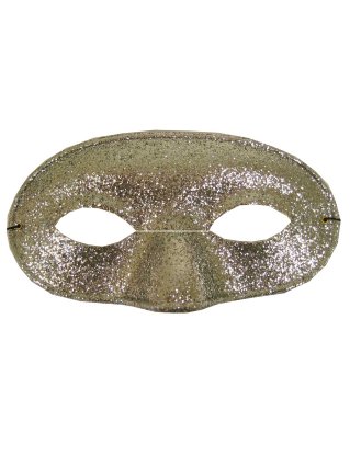 Oogmasker Domino Glitterzilver