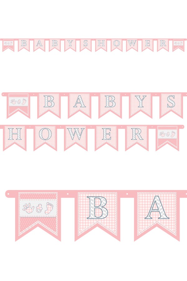 Letterslinger Babyshower Meisje