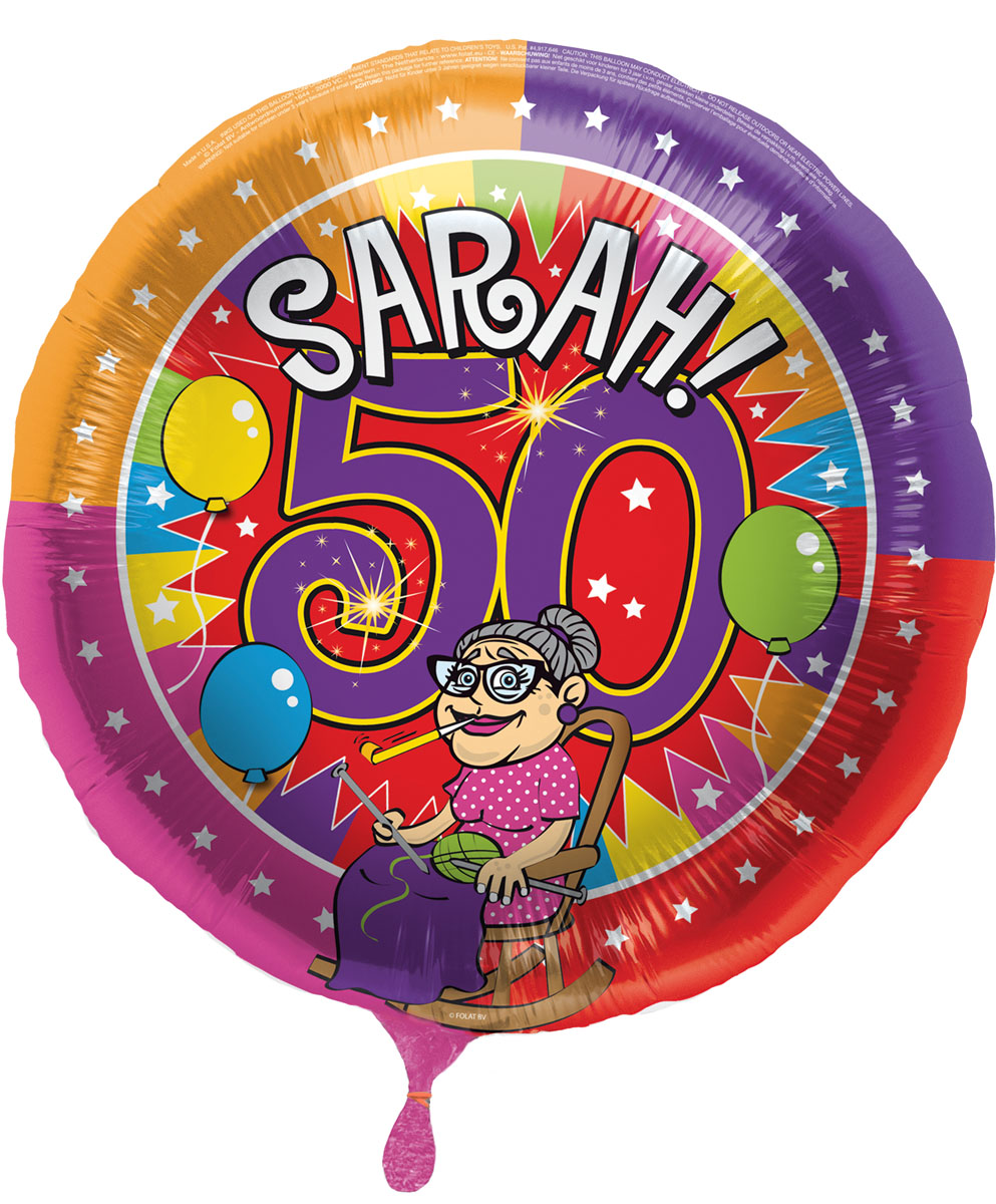 Ballon helium rond Sarah