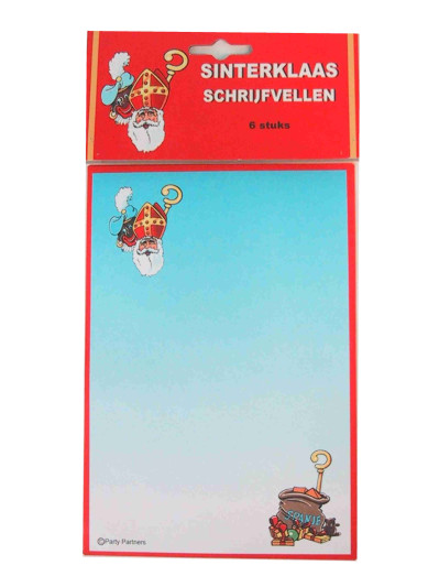 Sinterklaas schrijfvellen