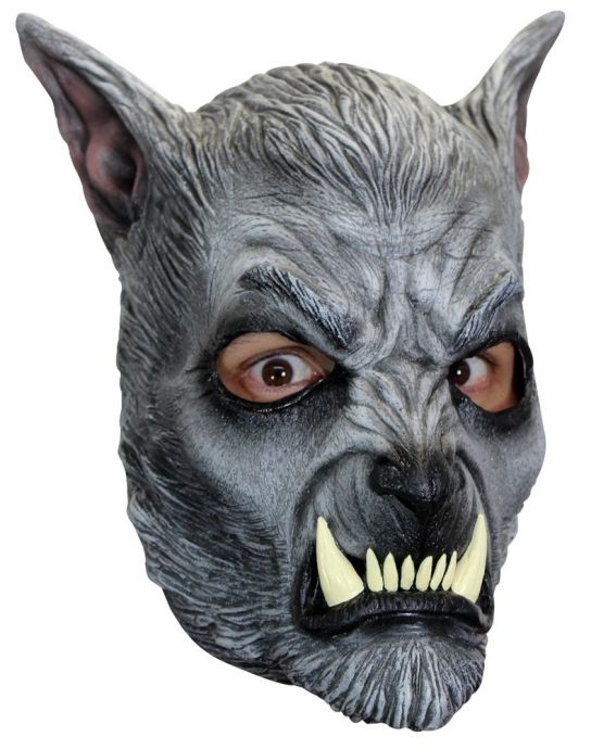 Halloween Masker Lord Wolf Grey