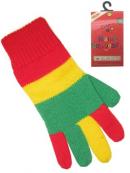 Handschoenen rood/geel/groen